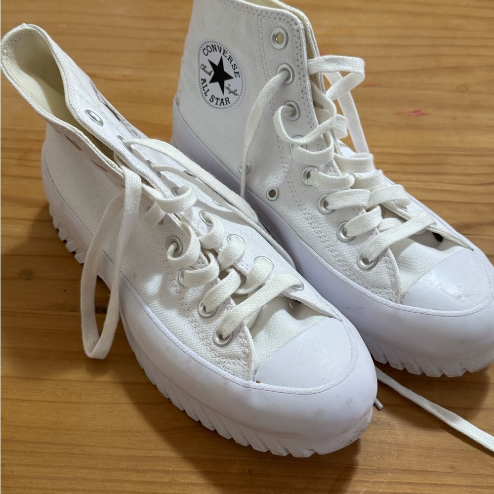 Converse White High-Top Sneakers Classic Canvas